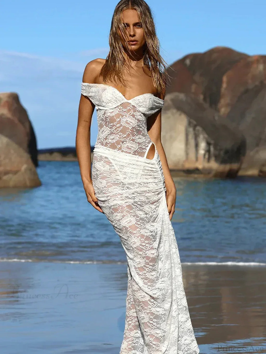Floral Lace Skirt Suit Vacation Two Piece Set image 1