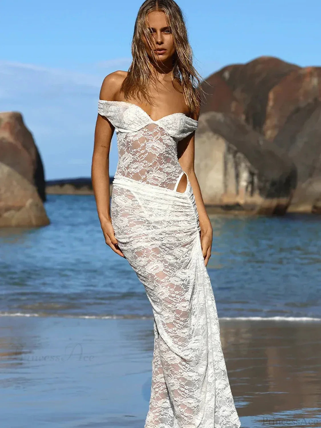 Floral Lace Skirt Suit Vacation Two Piece Set image 1