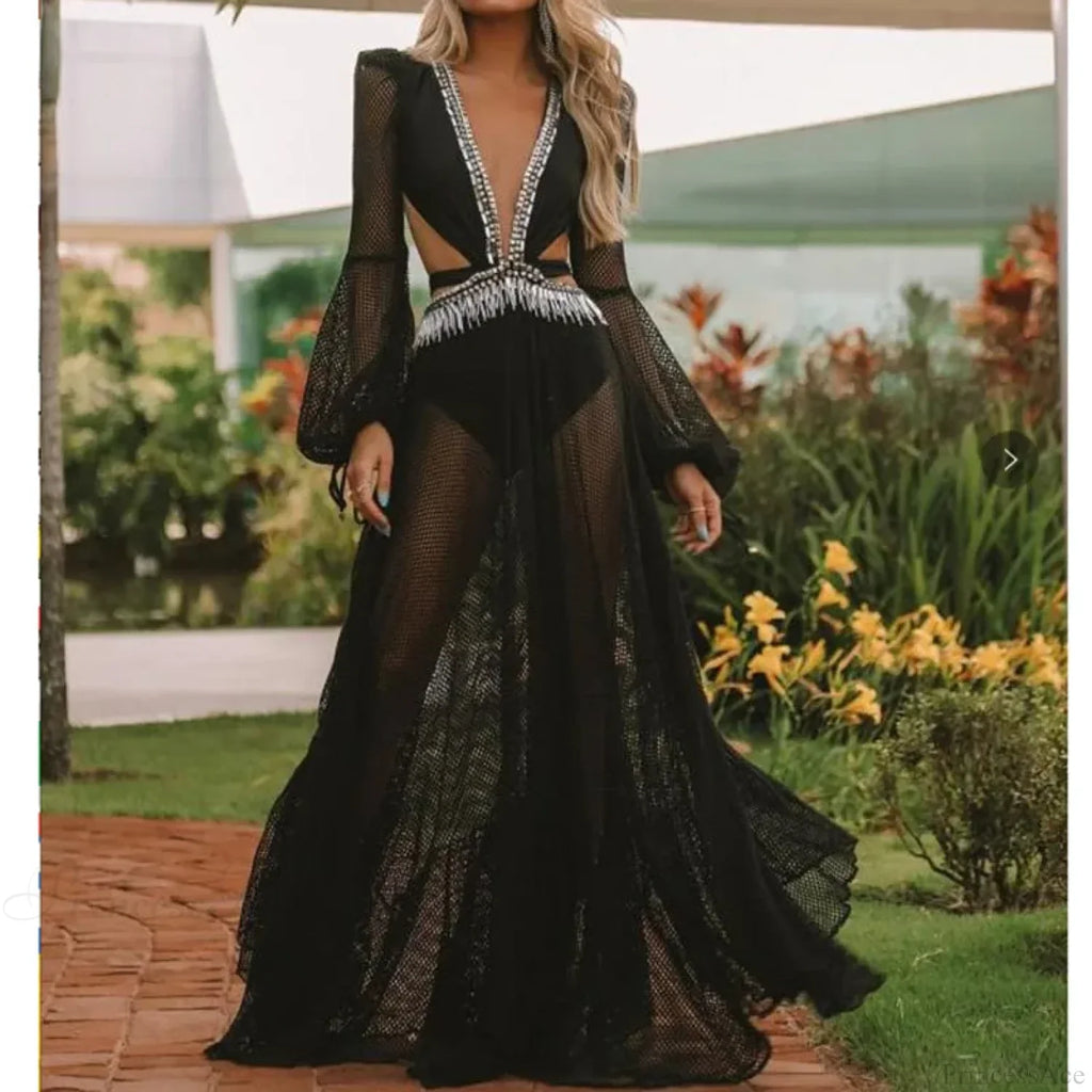 Floral Long Sleeve Beach Kimono Cover Up image 5