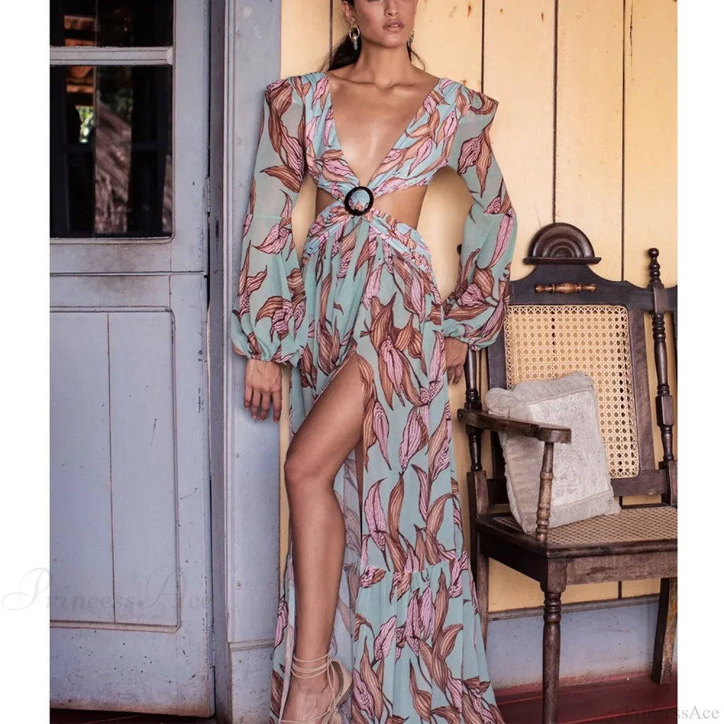 Floral Long Sleeve Beach Kimono Cover Up image 7