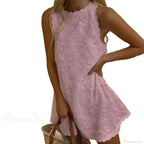 Floral Off-Shoulder Embroidery Loose Hem Floral Dress image 7