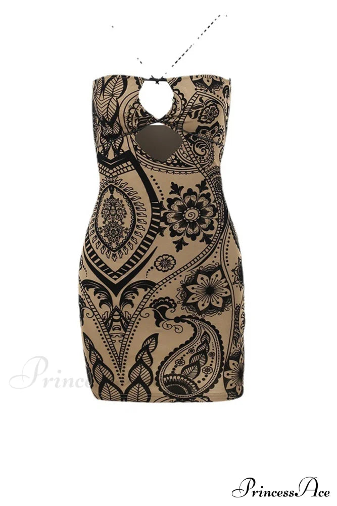 Floral Print Cutout Hip Dress Pack image 4