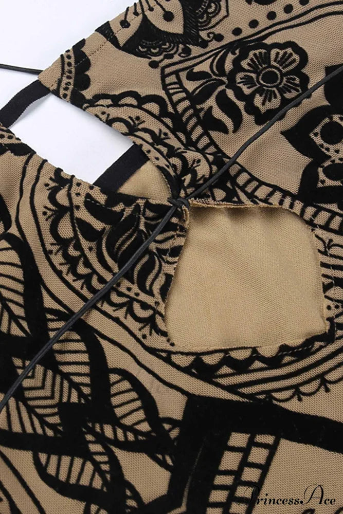 Floral Print Cutout Hip Dress Pack image 6