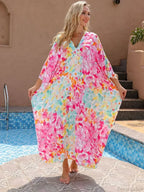 Floral Print Long Dress Cover Up image 2