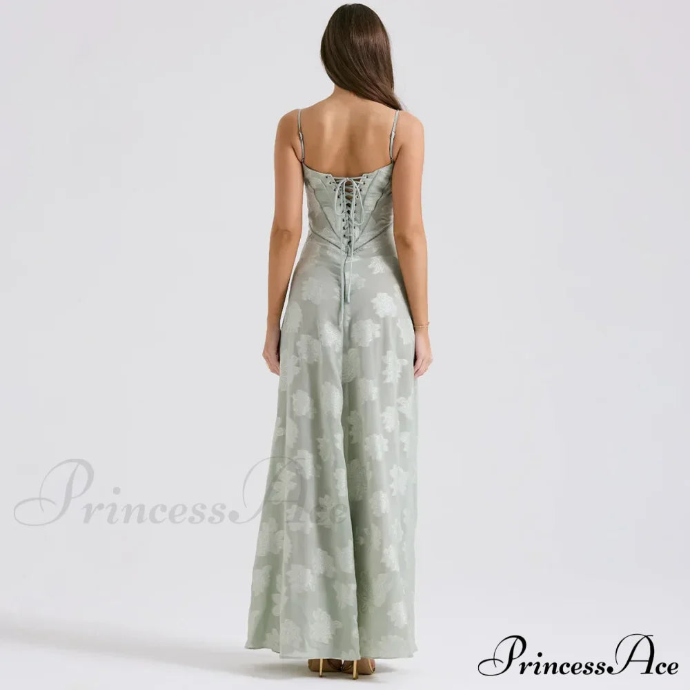 Floral Print Stylish Sheer Maxi Dress image 4