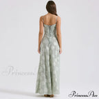 Floral Print Stylish Sheer Maxi Dress image 4
