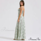 Floral Print Stylish Sheer Maxi Dress image 13