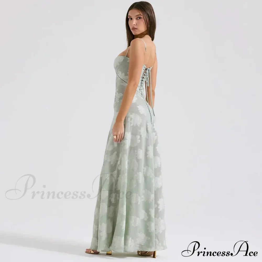 Floral Print Stylish Sheer Maxi Dress image 13