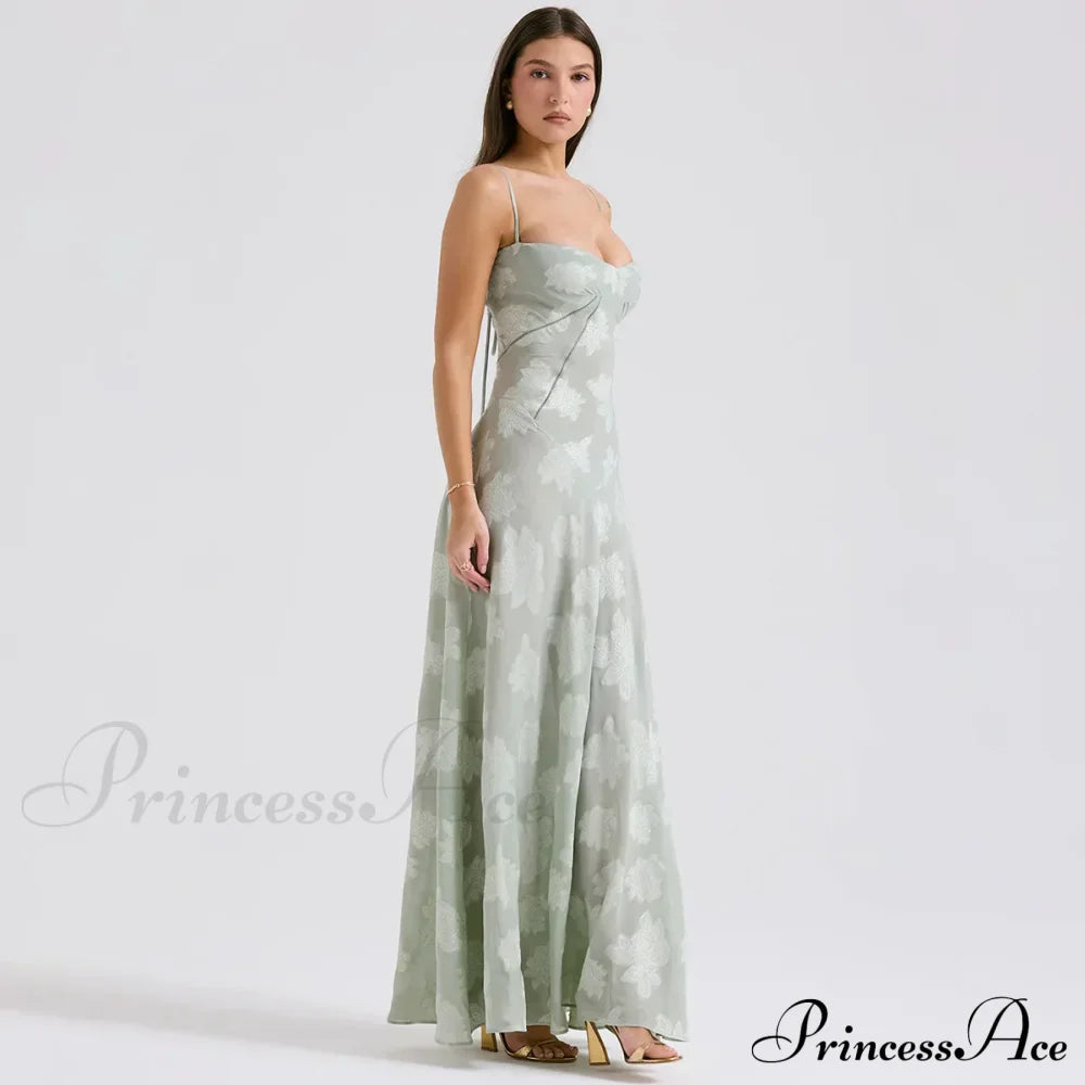 Floral Print Stylish Sheer Maxi Dress image 12