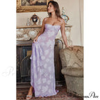 Floral Print Stylish Sheer Maxi Dress image 1