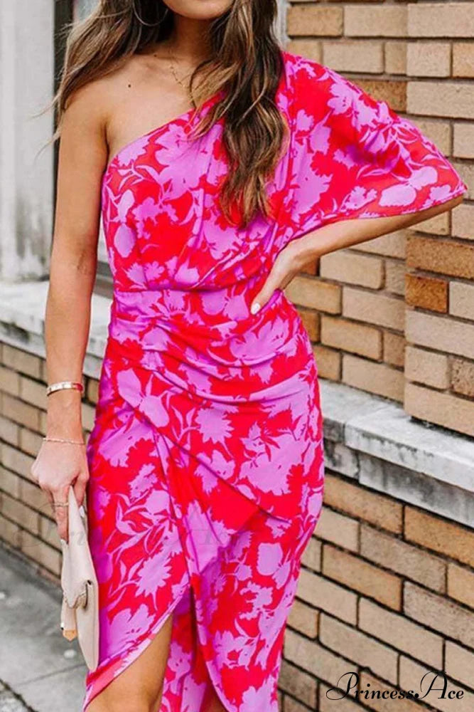 Floral Printed Graceful Wrap Maxi Dress image 1