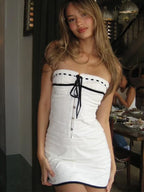 Floral Printed Mini Vacation Dress image 5