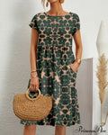 Floral Round Neck Dress image 1