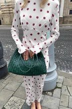 Floral Round Neck Flare Sleeve Fitted Maxi Dress image 4