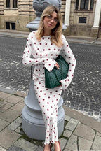Floral Round Neck Flare Sleeve Fitted Maxi Dress image 2