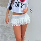 Floral Ruffles Fairycore Skirt image 3