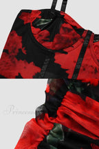 Floral Rushed Bodycon Cami Dress image 17