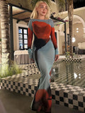 Floral See-through Vacation Dress image 1