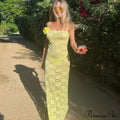 Floral Sheer Lace Maxi Dress image 2
