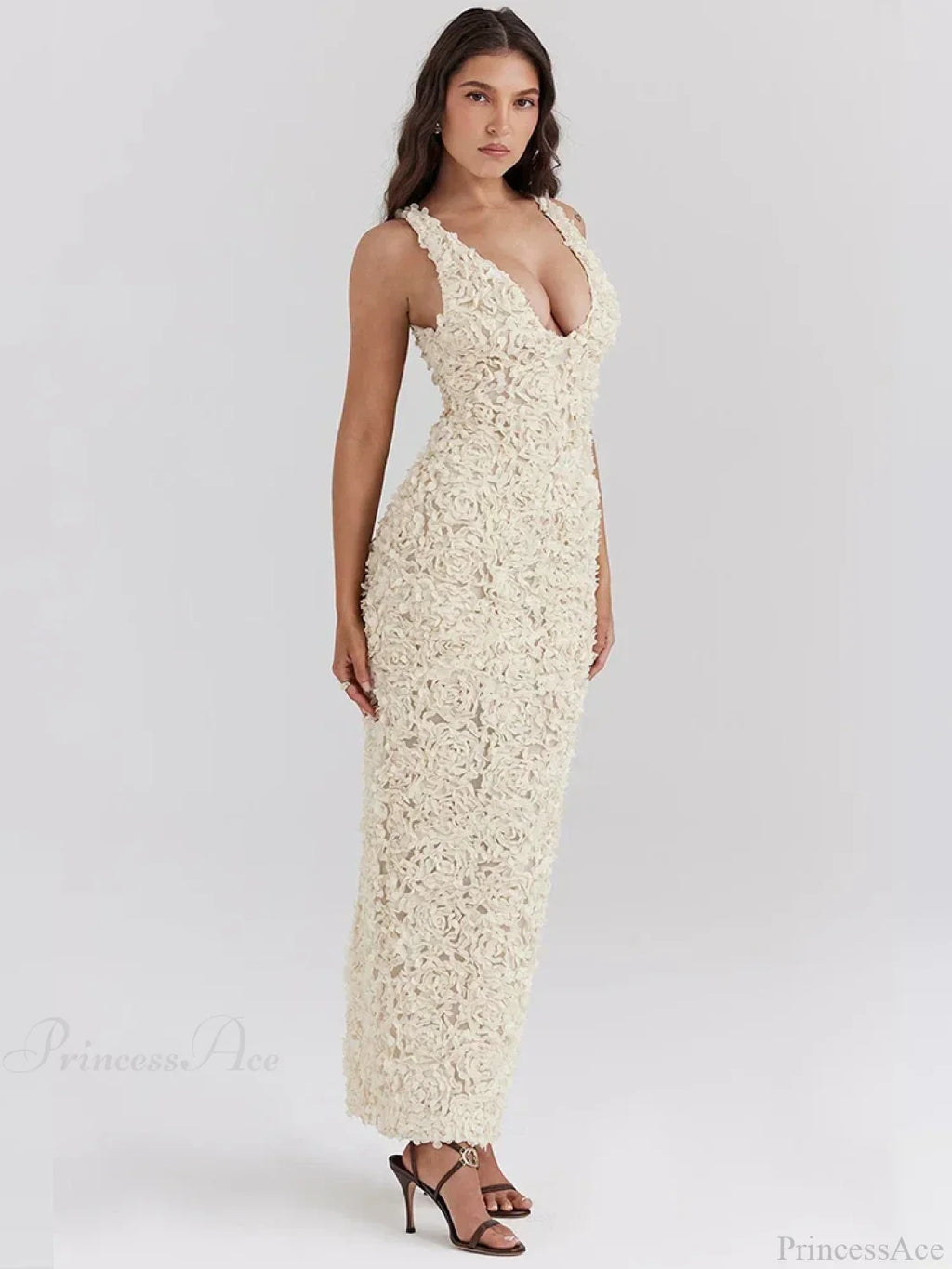 Floral Slim Bodycon Maxi Vacation Dress image 3