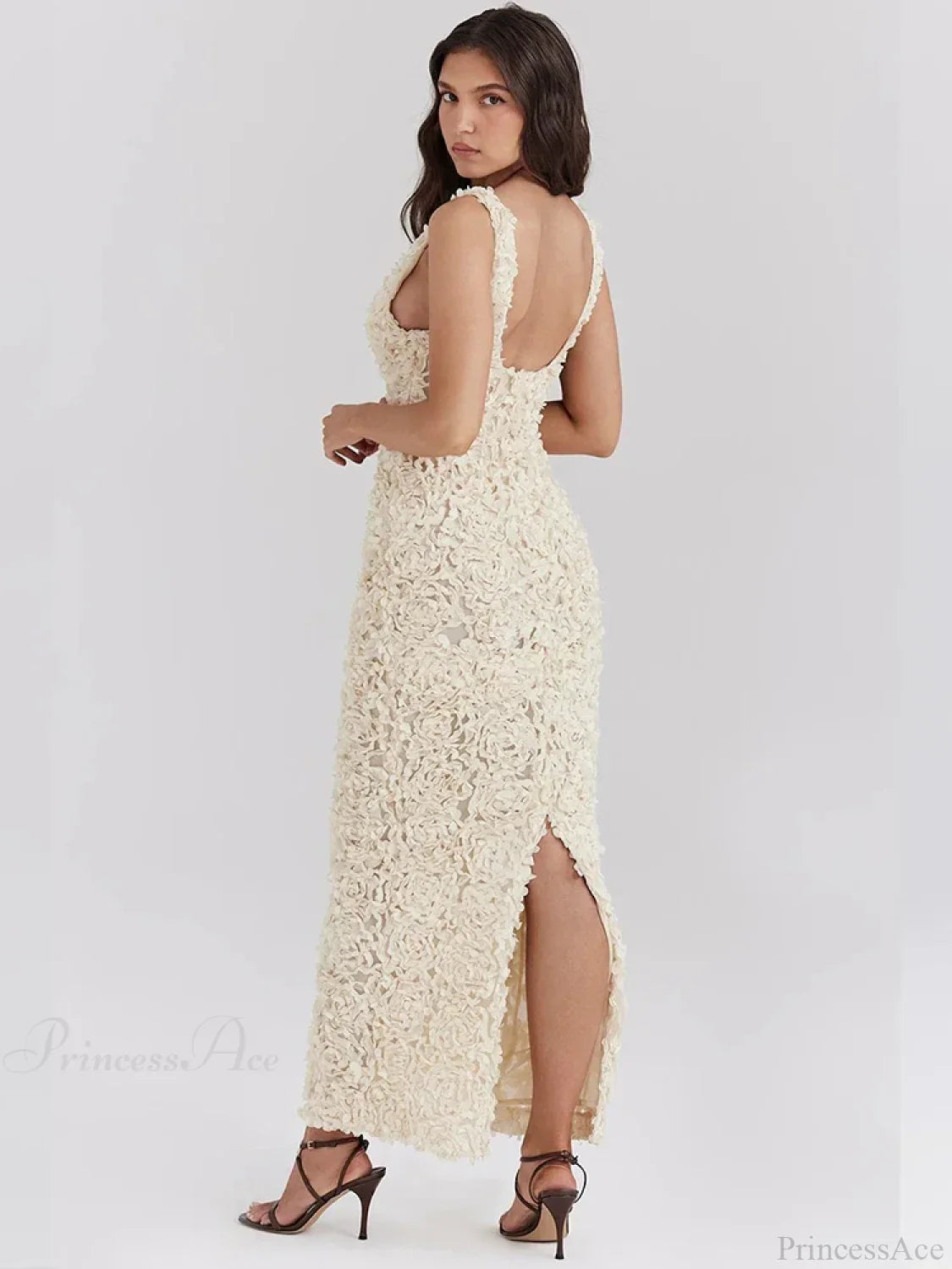 Floral Slim Bodycon Maxi Vacation Dress image 4