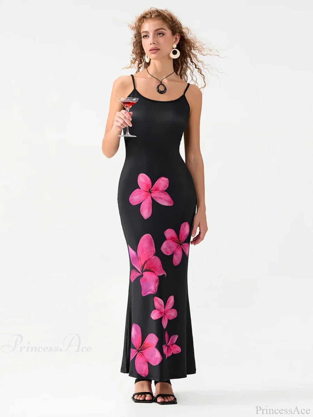 Floral Spaghetti Straps Sleeveless Slip Floral Dress image 4