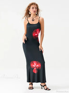 Floral Spaghetti Straps Sleeveless Slip Floral Dress image 6