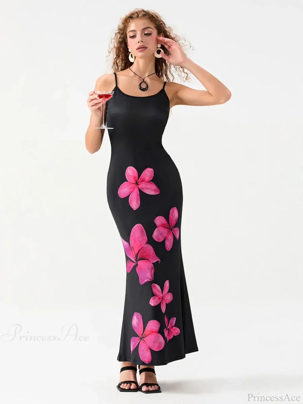 Floral Spaghetti Straps Sleeveless Slip Floral Dress image 2