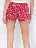 Floral Striped Button Party Short image 4