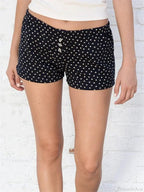 Floral Striped Button Party Short image 1