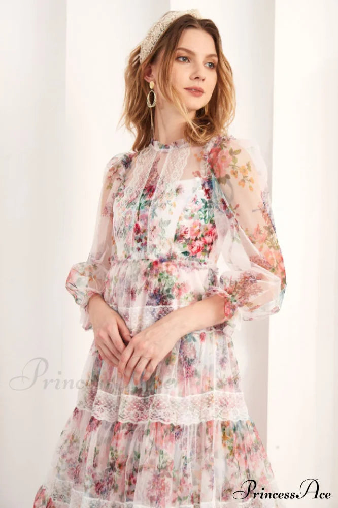 Floral Wonder Stylish Midi Dress image 12