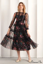 Floral Wonder Stylish Midi Dress image 2