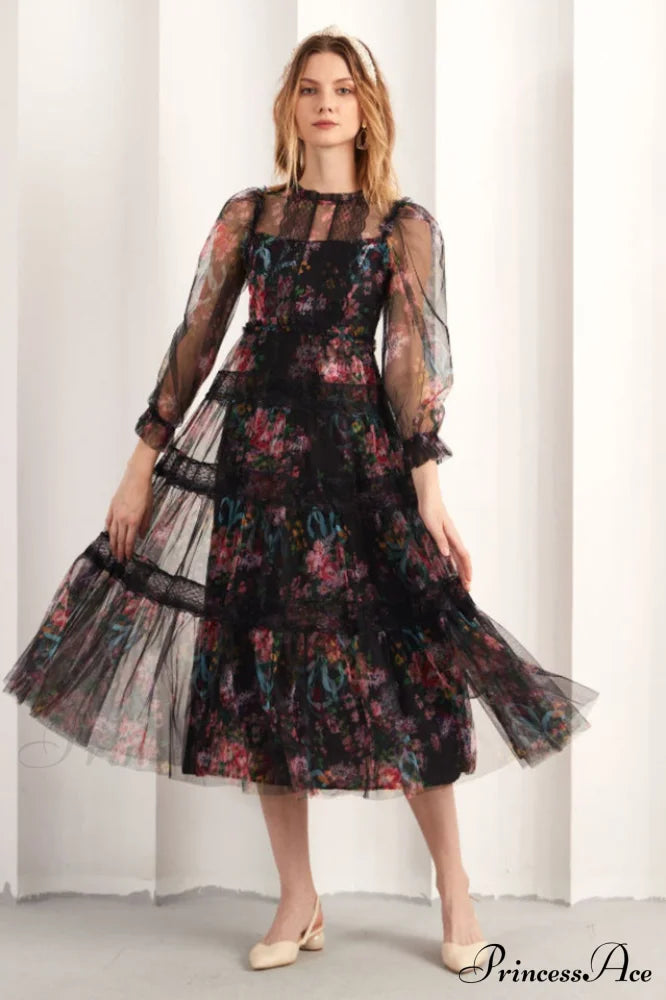 Floral Wonder Stylish Midi Dress image 2