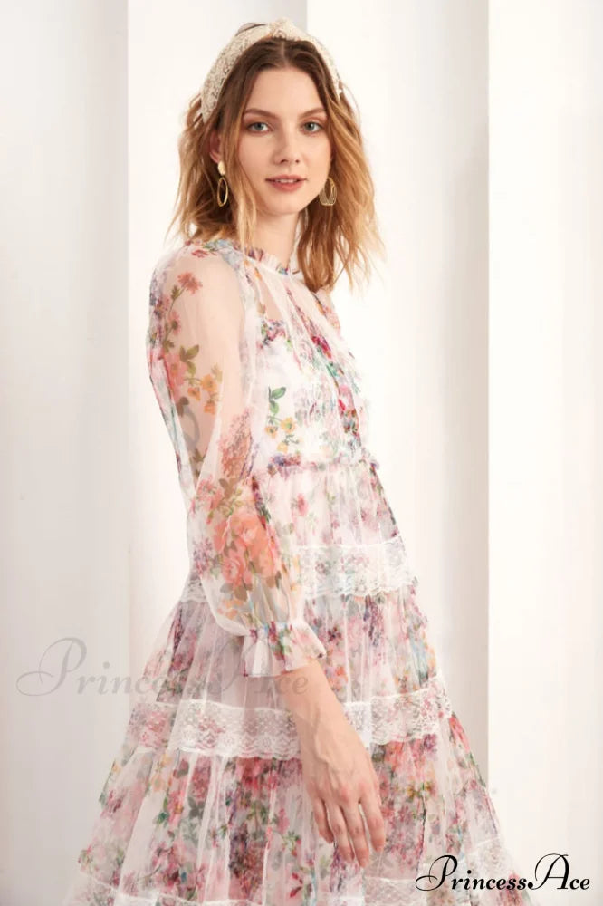 Floral Wonder Stylish Midi Dress image 13
