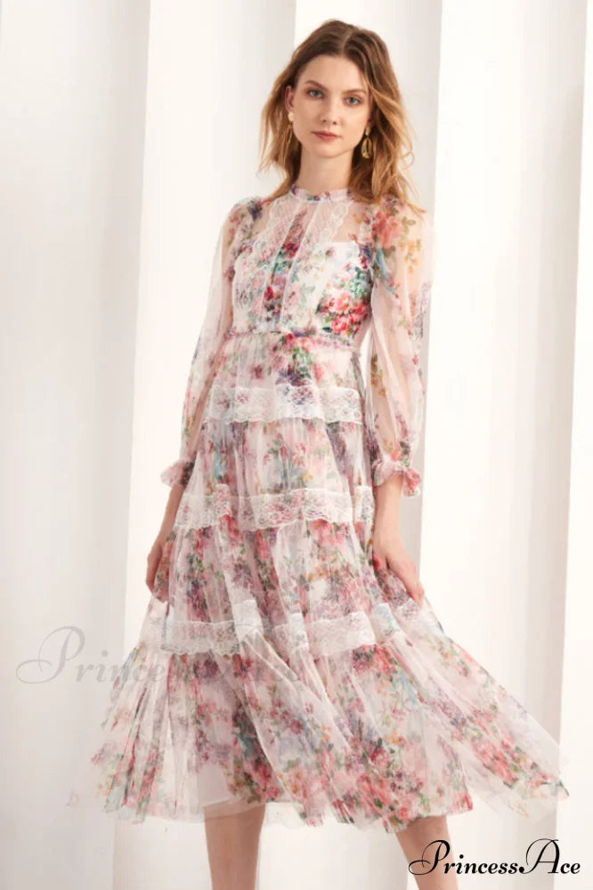 Floral Wonder Stylish Midi Dress image 10