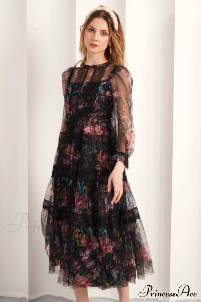 Floral Wonder Stylish Midi Dress image 6