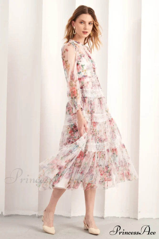 Floral Wonder Stylish Midi Dress image 15