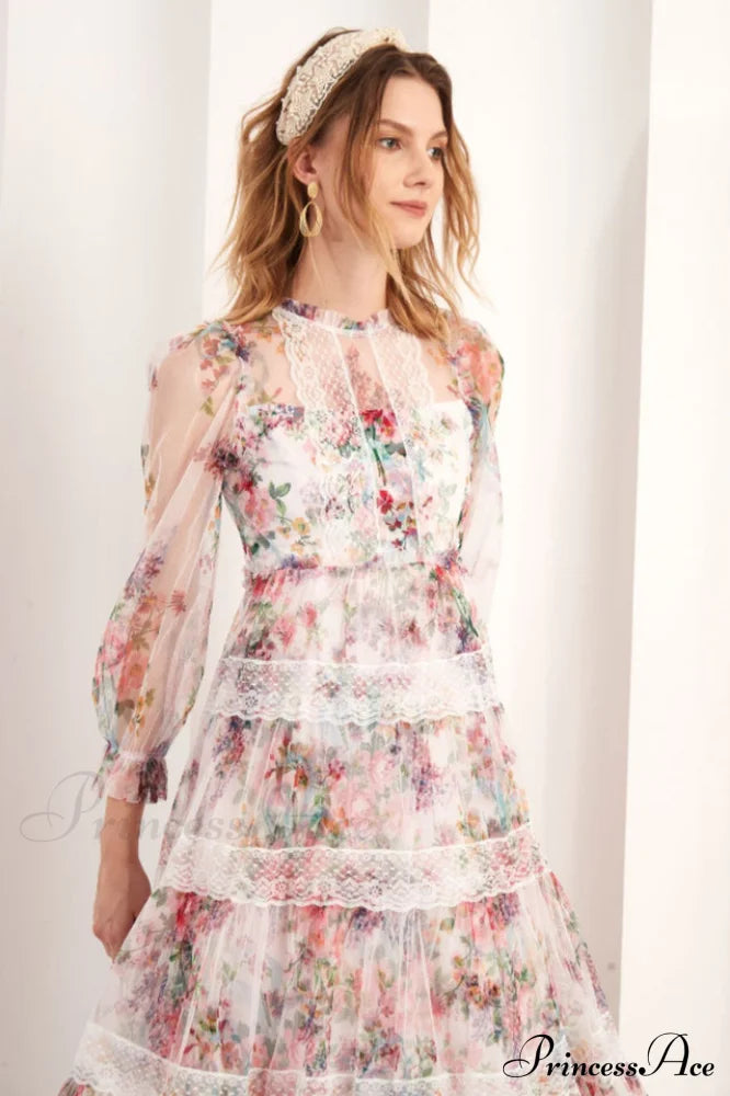 Floral Wonder Stylish Midi Dress image 11
