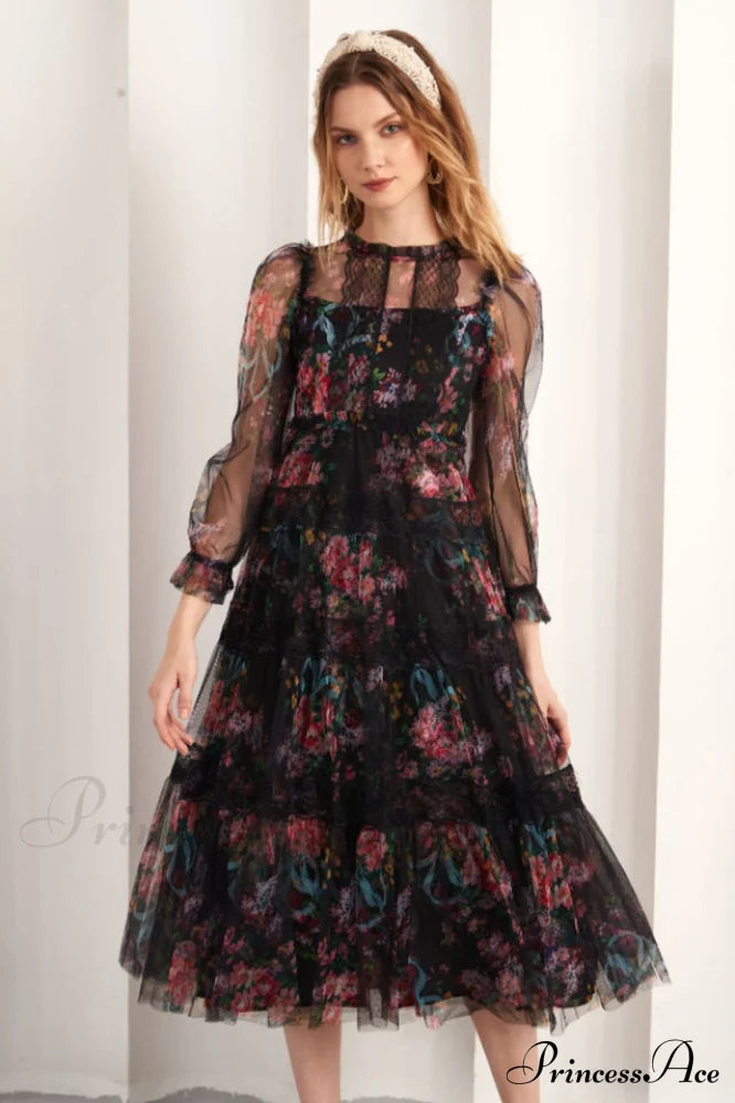 Floral Wonder Stylish Midi Dress image 4