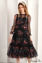 Floral Wonder Stylish Midi Dress image 4