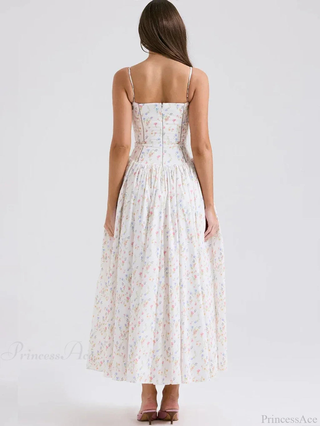 Floral Wrap A-Line Dress image 4
