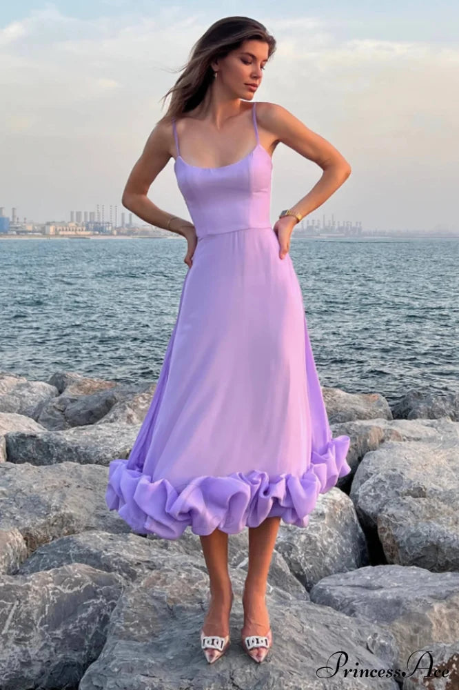 Flounce Bustier Midi Dress image 2