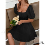 Flounce Hem Dress with Tie Back image 5