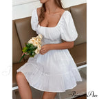 Flounce Hem Dress with Tie Back image 10