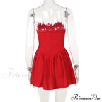 Flower Embroidery Stylish Strapless Mini Dress image 11