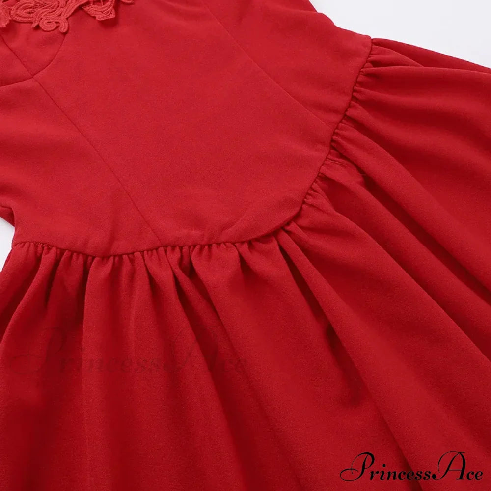 Flower Embroidery Stylish Strapless Mini Dress image 13