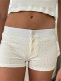 FLower Striped Button Sleep Short image 3