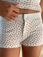 FLower Striped Button Sleep Short image 5