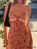 Flowers Spaghetti Straps Maxi Dress image 6