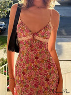 Flowers Spaghetti Straps Maxi Dress image 6